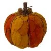 Northlight 7.5" Orange & Brown Fall Harvest Tabletop Pumpkin -Northlight D406290S 1
