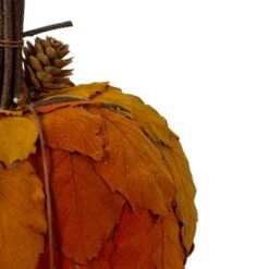 Northlight 7.5" Orange & Brown Fall Harvest Tabletop Pumpkin 11 Northlight 7.5" Orange & Brown Fall Harvest Tabletop Pumpkin -Northlight D406290S 4