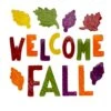 Northlight Burgundy & Orange Welcome Fall Thanksgiving Gel Window Clings -Northlight D406294S 1