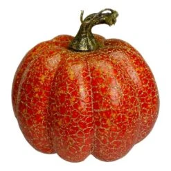 Northlight 5" Orange & Cream Artificial Fall Harvest Pumpkin Set 9 Northlight 5" Orange & Cream Artificial Fall Harvest Pumpkin Set -Northlight D406297S 2