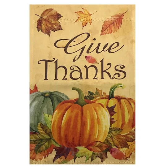Northlight 40" Give Thanks Autumn Harvest Garden Flag 3 Northlight 40" Give Thanks Autumn Harvest Garden Flag