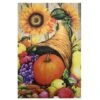 Northlight 40" Cornucopia & Flowers Autumn Harvest Garden Flag 2 Northlight 40" Cornucopia & Flowers Autumn Harvest Garden Flag -Northlight D406306S 1