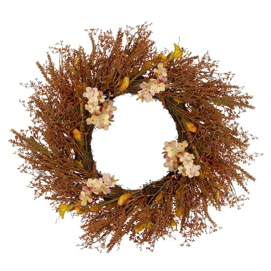 Northlight 32" Brown Fall Grass Autumn Harvest Wreath 4 Northlight 32" Brown Fall Grass Autumn Harvest Wreath - Image 2