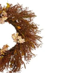 Northlight 32" Brown Fall Grass Autumn Harvest Wreath 8 Northlight 32" Brown Fall Grass Autumn Harvest Wreath -Northlight D406313S 2