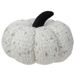 Northlight 5" Ivory Knitted Fall Harvest Tabletop Pumpkin 11 Northlight 5" Ivory Knitted Fall Harvest Tabletop Pumpkin -Northlight D406316S 2