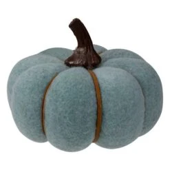 Northlight 4" Blue & Brown Fall Harvest Tabletop Pumpkin