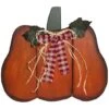 Northlight 10" Green & Orange Fall Harvest Pumpkin