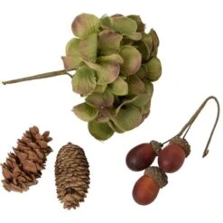 Northlight Pumpkin, Pinecone, Berry & Leaves Thanksgiving Décor Set -Northlight D406321S 5