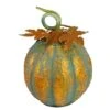 Northlight 13" Orange & Green Autumn Pumpkin Tabletop Accent