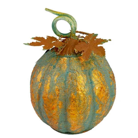 Northlight 13" Orange & Green Autumn Pumpkin Tabletop Accent 3 Northlight 13" Orange & Green Autumn Pumpkin Tabletop Accent
