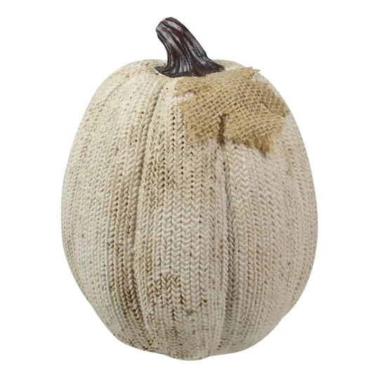 Northlight 6.25" White Pumpkin Autumn Harvest Thanksgiving Tabletop Decoration 3 Northlight 6.25" White Pumpkin Autumn Harvest Thanksgiving Tabletop Decoration