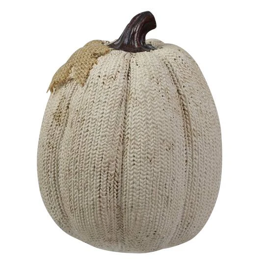 Northlight 6.25" White Pumpkin Autumn Harvest Thanksgiving Tabletop Decoration 6 Northlight 6.25" White Pumpkin Autumn Harvest Thanksgiving Tabletop Decoration - Image 4