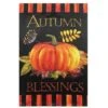 Northlight 40" Autumn Blessings & Pumpkin Garden Flag 1 Northlight 40" Autumn Blessings & Pumpkin Garden Flag -Northlight D406331S 1