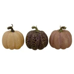 Northlight 4" Brown & Purple Fall Harvest Tabletop Pumpkin Set 8 Northlight 4" Brown & Purple Fall Harvest Tabletop Pumpkin Set -Northlight D406334S 1 1