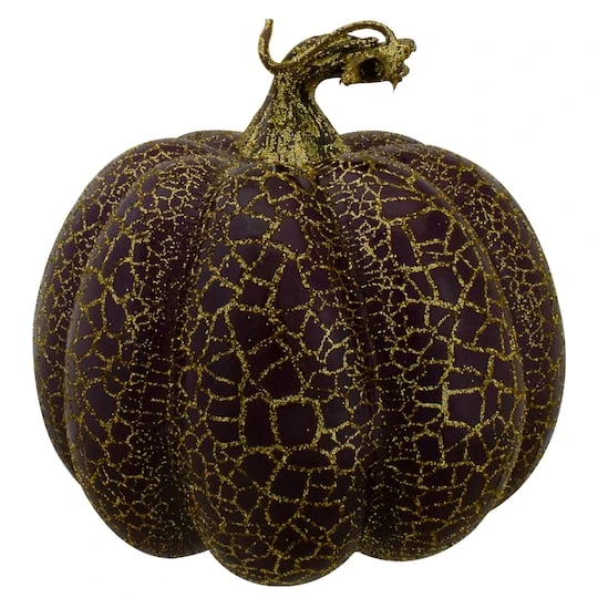 Northlight 4" Brown & Purple Fall Harvest Tabletop Pumpkin Set 6 Northlight 4" Brown & Purple Fall Harvest Tabletop Pumpkin Set - Image 4