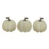 Northlight 4" White Artificial Fall Harvest Pumpkins, 3ct. -Northlight D406338S 1