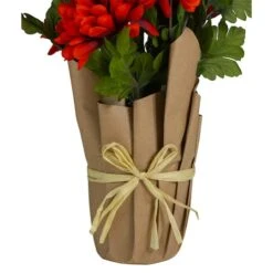 Northlight 20" Orange Fall Harvest Mum Plant In Pot 10 Northlight 20" Orange Fall Harvest Mum Plant In Pot -Northlight D406346S 3