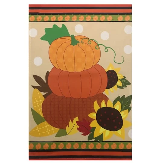 Northlight 40" Pumpkins & Sunflowers Autumn Harvest Garden Flag 4 Northlight 40" Pumpkins & Sunflowers Autumn Harvest Garden Flag - Image 2