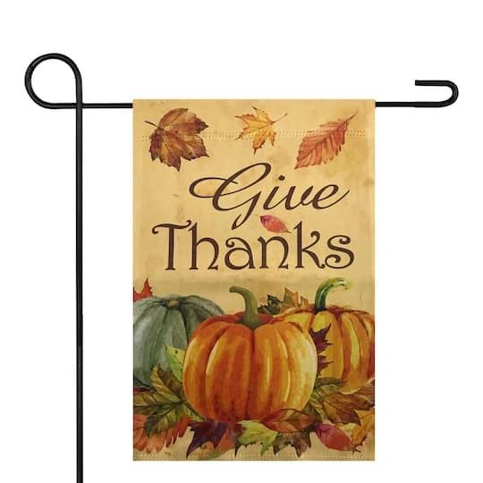 Northlight Small Orange Pumpkins Give Thanks Autumn Harvest Garden Flag 5 Northlight Small Orange Pumpkins Give Thanks Autumn Harvest Garden Flag - Image 3