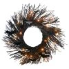 Northlight 22" Black LED Halloween Bats Twig Wreath