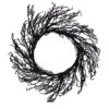 Northlight 24" Black Halloween Twig Wreath