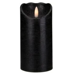 Northlight 6" LED Black Flameless Halloween Décor Candle