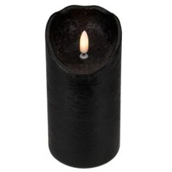 Northlight 6" LED Black Flameless Halloween Décor Candle -Northlight D407353S 3