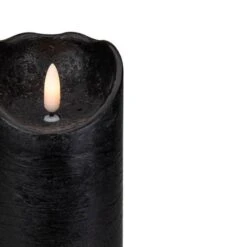 Northlight 6" LED Black Flameless Halloween Décor Candle -Northlight D407353S 4