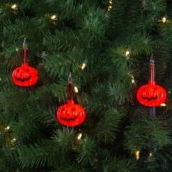 Northlight 10ct. Jack O'Lantern Halloween Bubble String Lights 8 Northlight 10ct. Jack O'Lantern Halloween Bubble String Lights -Northlight D407355S 2