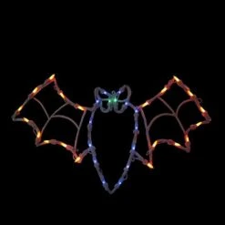 Northlight 15" Lighted Bat Halloween Window Silhouette Decoration 9 Northlight 15" Lighted Bat Halloween Window Silhouette Decoration -Northlight D407359S 2