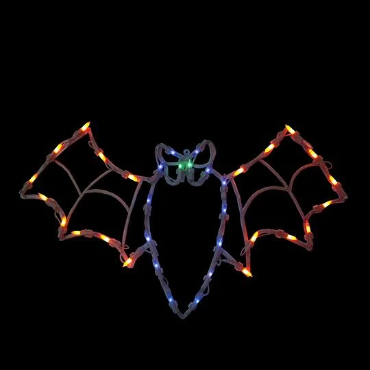 Northlight 15" Lighted Bat Halloween Window Silhouette Decoration 5 Northlight 15" Lighted Bat Halloween Window Silhouette Decoration - Image 3