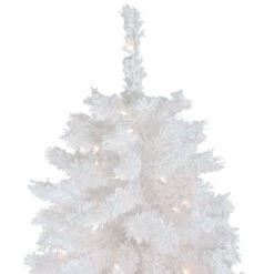 Northlight 7.5ft. Pre-Lit Flocked White Spruce Artificial Christmas Tree, Clear Lights 14 Northlight 7.5ft. Pre-Lit Flocked White Spruce Artificial Christmas Tree, Clear Lights -Northlight D489948S 5