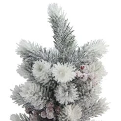 Northlight 2.5ft. Unlit Flocked Pine Slim Artificial Christmas Tree -Northlight D489960S 2