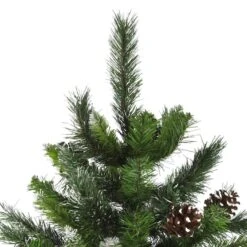 Northlight 6.5ft. Unlit Snowy Delta Pine With Pinecones Artificial Christmas Tree 18 Northlight 6.5ft. Unlit Snowy Delta Pine With Pinecones Artificial Christmas Tree -Northlight D489977S 12
