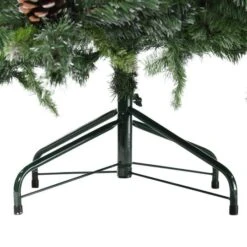 Northlight 6.5ft. Unlit Snowy Delta Pine With Pinecones Artificial Christmas Tree 20 Northlight 6.5ft. Unlit Snowy Delta Pine With Pinecones Artificial Christmas Tree -Northlight D489977S 14