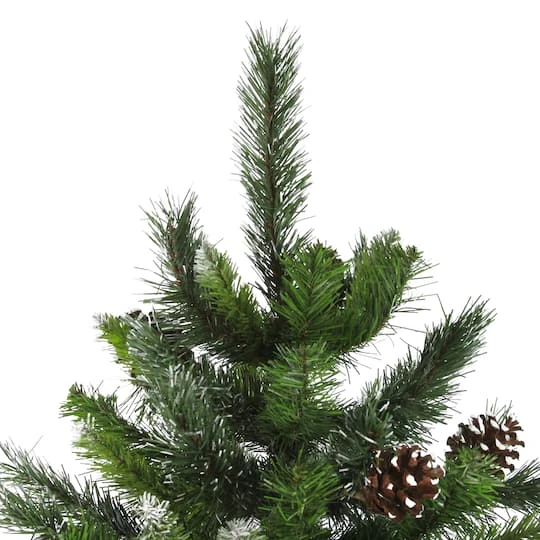 Northlight 6.5ft. Unlit Snowy Delta Pine With Pinecones Artificial Christmas Tree 5 Northlight 6.5ft. Unlit Snowy Delta Pine With Pinecones Artificial Christmas Tree - Image 3