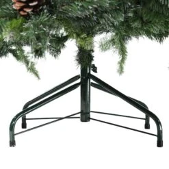 Northlight 6.5ft. Unlit Snowy Delta Pine With Pinecones Artificial Christmas Tree 16 Northlight 6.5ft. Unlit Snowy Delta Pine With Pinecones Artificial Christmas Tree -Northlight D489977S 4