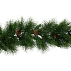 Northlight 9ft. Artificial White Valley Pine With Pine Cones Garland -Northlight D491008S 5