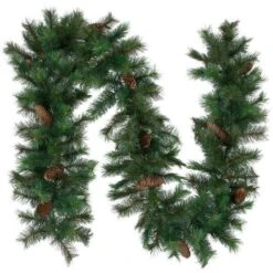 Northlight 9ft. Artificial Royal Oregon Fir Garland 14 Northlight 9ft. Artificial Royal Oregon Fir Garland -Northlight D491009S 1 1