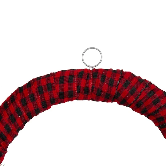 Northlight 24" Red And Black Buffalo Plaid And Berry Artificial Wreath 7 Northlight 24" Red And Black Buffalo Plaid And Berry Artificial Wreath - Image 5