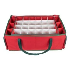 Northlight 24" Red Christmas Ornament Storage Bag 13 Northlight 24" Red Christmas Ornament Storage Bag -Northlight D491046S 4