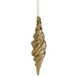 Northlight 8.5" Shiny Gold Textured Finial Christmas Ornament -Northlight D491082S 11