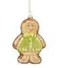 Northlight 4.5" Bronze & Brown Glass Gingerbread Christmas Ornament 1 Northlight 4.5" Bronze & Brown Glass Gingerbread Christmas Ornament -Northlight D491094S 1
