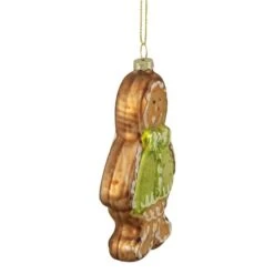Northlight 4.5" Bronze & Brown Glass Gingerbread Christmas Ornament 20 Northlight 4.5" Bronze & Brown Glass Gingerbread Christmas Ornament -Northlight D491094S 14