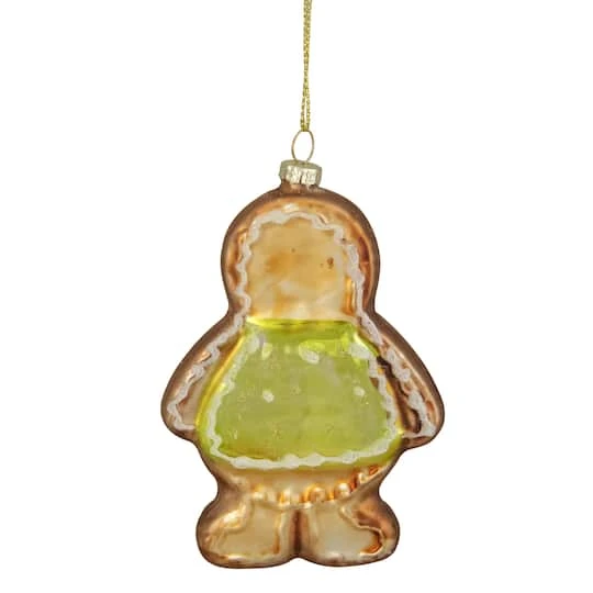 Northlight 4.5" Bronze & Brown Glass Gingerbread Christmas Ornament 12 Northlight 4.5" Bronze & Brown Glass Gingerbread Christmas Ornament - Image 10