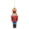 Northlight 5.5" Shiny Red Nutcracker Soldier Glass Ornament 1 Northlight 5.5" Shiny Red Nutcracker Soldier Glass Ornament -Northlight D491123S 1
