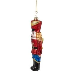 Northlight 5.5" Shiny Red Nutcracker Soldier Glass Ornament -Northlight D491123S 4