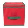 Northlight 13" Red Christmas Ornament Storage Box 1 Northlight 13" Red Christmas Ornament Storage Box -Northlight D491126S 1
