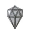 Northlight 5.5" Silver And Clear Mirrored Framed Geometric Drop Ornament 1 Northlight 5.5" Silver And Clear Mirrored Framed Geometric Drop Ornament -Northlight D491136S 1
