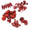 Northlight 125ct. 5.5" Apple Red Shatterproof 3-Finish Christmas Ornaments 1 Northlight 125ct. 5.5" Apple Red Shatterproof 3-Finish Christmas Ornaments -Northlight D491152S 1